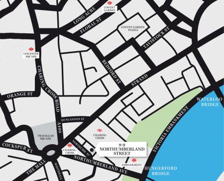 Northumberland Street map